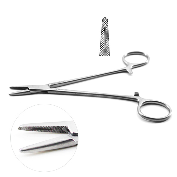 Mayo Hegar Needle Holders Serrated 15.2Cm 6″